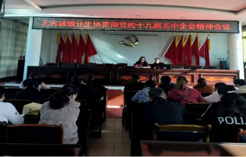 宜良县北古城镇计生协组织学习党的十九届五中全会精神82