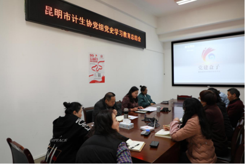 昆明市计生协召开党史学习教育总结会130